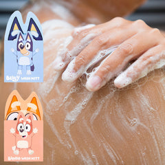 Bluey Body Hand Wash Mitt For Kids Bath Massage Soft On Skin