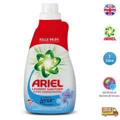 Ariel Laundry Sanitiser Ultra Concentrated Kills Bacteria 25 Washes 1L