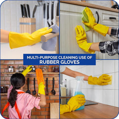 Elbow Grease Household Medium Rubber Gloves Non Slip Durable Washing Up
