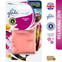 Glade Discreet Refills Air Freshener Home Office Room Fragrance Relaxing Zen 8G