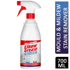 Elbow Grease Black Mould & Mildew Stain Remover Spray Cleans Walls Tile 700ml