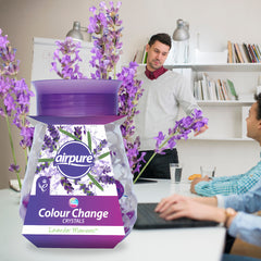 Airpure Led Colour Changing Crystals Home Air Freshener Lavender Moments