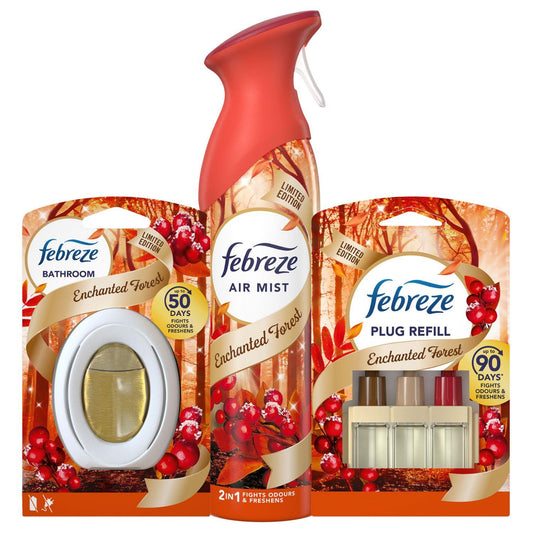 Febreze Enchanted Forest Home Fragrance Bathroom Air Mist Plug Refill Bundle