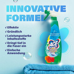 Ace For Colours Fabric Stain Remover Spray Active Oxygen 650ml