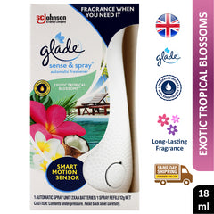 Glade Sense & Spray Home Air Freshener Machine Refill Tropical Blossoms 18ml