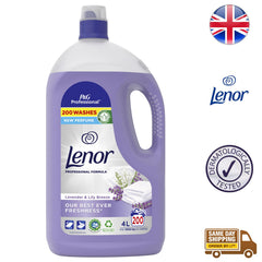 Lenor Professional Fabric Conditioner Liquid Freshener Lavender Lily Breeze 200W