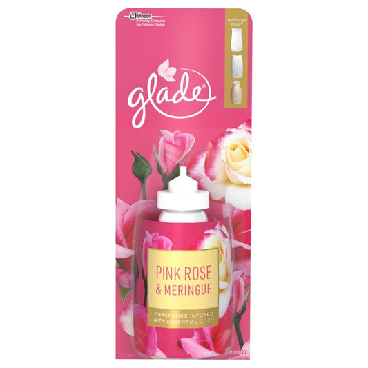 Glade Sense & Spray Pink Rose Meringue Air Freshener Refill Home Office Spa 18ml