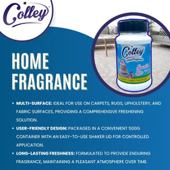 Colley Home Fragrances Spanish Zen Fragrance Carpet Fabric Freshener Powder 500g