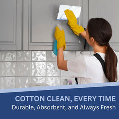 Bettina Cotton Dish Cloths 10pcs Scratch Free Cleaning Experience & Eco Friendly