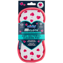 Minky Cleaning Pad Anti-Bacterial Loveheart