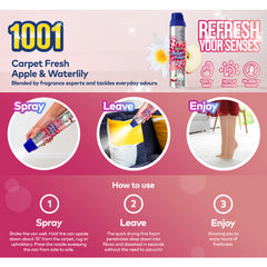 1001 Mousse Carpet Fresh Stain Remover Foam Spray Hours Freshness Long Fragrance