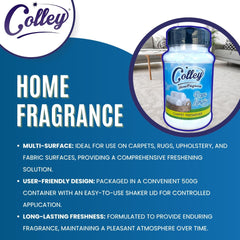 Colley Home Fragrances Ropa Limpia Fragrance Carpet Fabric Freshener Powder 500g