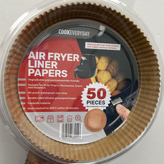 Air Fryer Disposable Non-Stick Baking Steamer Liner Paper Parchment Round 50Pcs