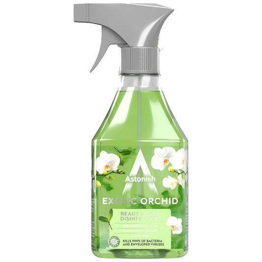 Astonish Disinfectant Ready To Use Surface Cleaner Spray Exotic Orchid 550ml
