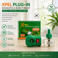 Xpel Mosquito & Insect Repellent Green Bundle | Pump Spray, Roll On, 2pin Plug-In