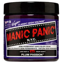 Manic Panic High Voltage Plum Passion Hair Dye SemiPermanent Color Cream 118ml