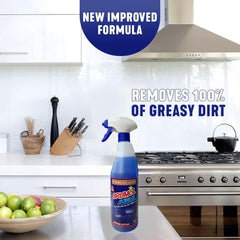 Brumol Degreaser Blue Powerful Active Foam Formula Bathroom Build Up Spray 750ml
