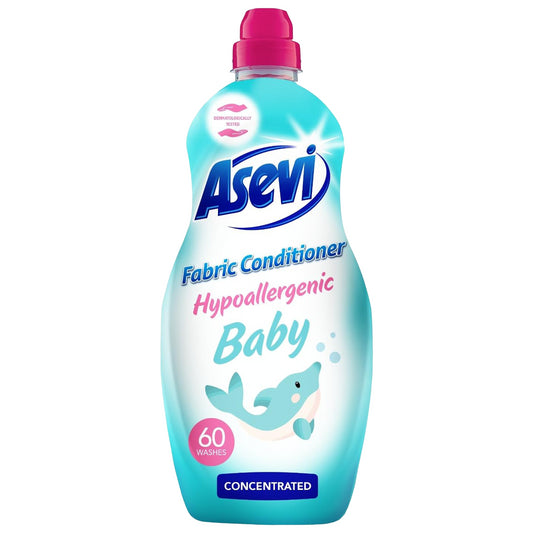 Asevi Fabric Conditioner Concentrate Baby Laundry Liquid 60 Washes 1.38L