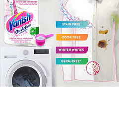 Vanish Oxi Action Powder Whitner Fabric Stain Remover Clothes Cleaner 940g