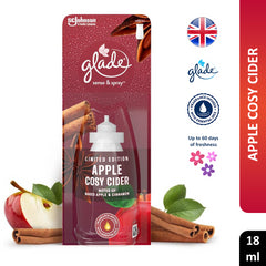 Glade Sense & Spray Apple Cosy Cider Air Freshener Refill Home Office Hotel 18ml