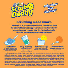Scrub Daddy 8 Sponge Set Scratch Free Flex Texture Scrubber Odor Resistant