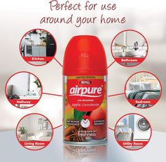 Airpure Air Freshener Refill Home Room Fragrance Spray Apple Cinnamon 250ml