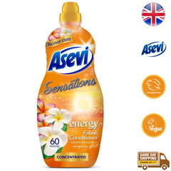 Asevi Fabric Conditioner Concentrate Energy Laundry Liquid 60 Washes 1.32L