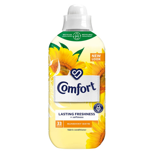 Comfort Fabric Conditioner Long Last Fragrance 33 Washes Sunshiny Days 990ml