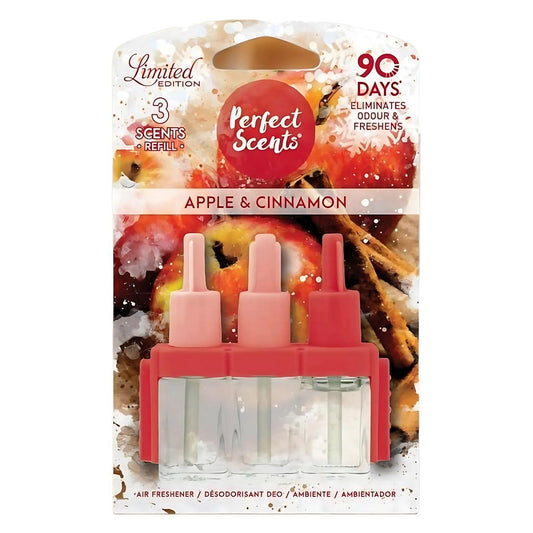 Perfect Scents 3Volution Plug in Refills Apple Cinnamon Home Air Fresheners 20ml