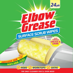 Elbow Grease Washing Up Liquid Spray Scourer Surface Scrub Wipe 4Pcs Bundle