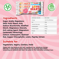 Swizzels Love Hearts 4 Rolls Originals Mix Sweet Vegan Candy