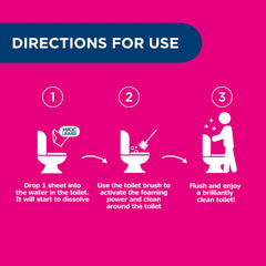 Dr Beckmann Magic Leaves Toilet Dirt Cleaner Citrus Sensation 20 Sheet