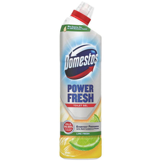 Domestos Power Fresh Toilet Gel Surface Cleaner Lime Fresh 750ml