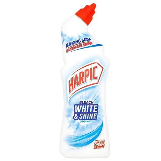 Harpic White & Shine Toilet Bleach Gel Original Baking Soda Ultimate Shine 750ml