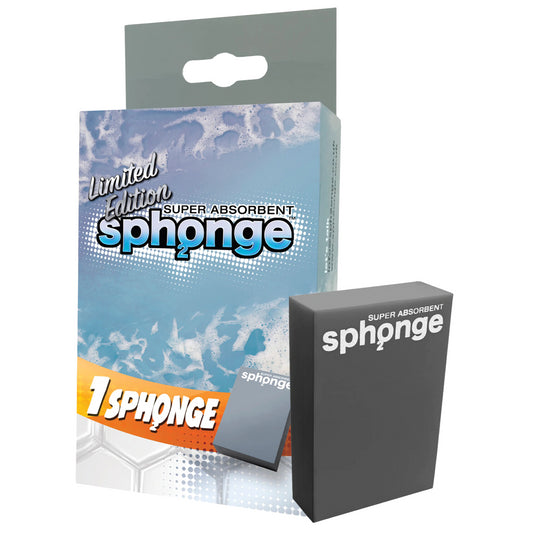 Sph2Onge Cleaning Sponge Non Drip Super Absorbent Surface Dirt Cleaner Grey