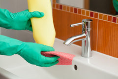 Elbow Grease Rubber Gloves For Toilet Bathroom Antibacterial Long Sleeve Medium