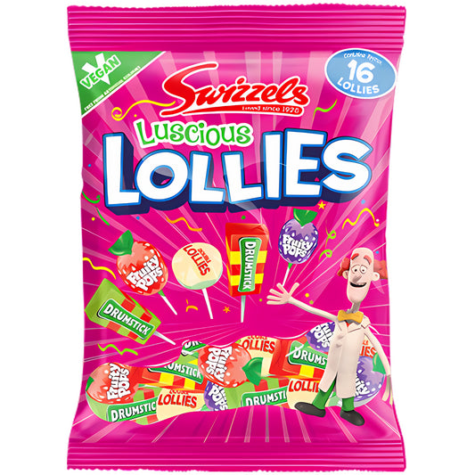 Swizzels Luscious Lollies Mix Sweet Vegan Candy