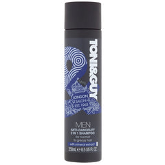 Toni&Guy Men Anti-Dandruff 2In1 Shampoo 250ml Normal Greasy Hair Mineral Extract