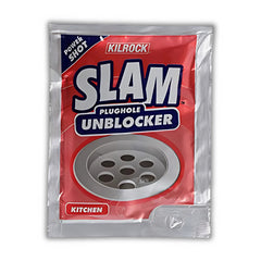 Kilrock Slam Plughole Unblocker Kitchen Hair Clog Dirt Cleaner