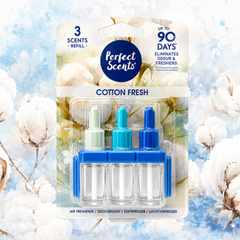 Perfect Scents Cotton Fresh 3 x 20ml Air Freshener Refills