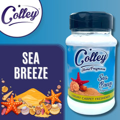Colley Home Fragrances Sea Breeze Fragrance Carpet Fabric Freshener Powder 500g