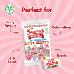 Swizzels Love Hearts Originals Mix Sweet Vegan Candy 127G