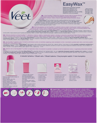 Veet Easy Wax Electrical Roll On Kit Gelwax Legs Bikini Underarms Hair Removal