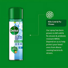Dettol All In One Disinfectant Spray Crisp Linen Surface Odour Remover 300ml