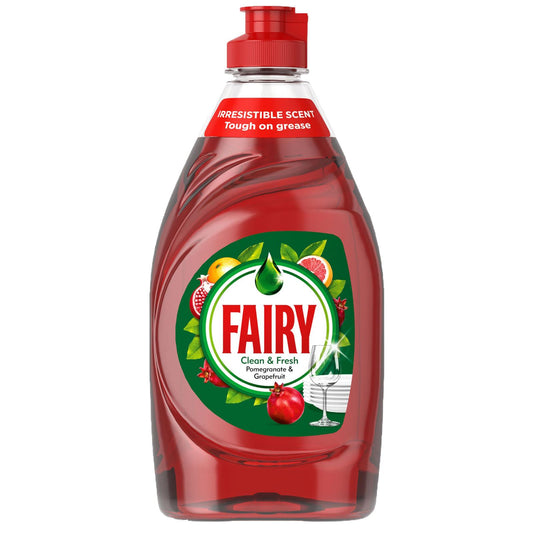 Fairy Washing Up Liquid Kitchen Dish Grease Cleaner Pomegranate Grapefruit 320ml