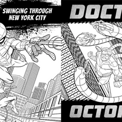 Marvel Spider Man Mega Colouring Book Favourite Characters For Kids Boys Girls