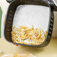 20Pk Disposable Air Fryer Liner Paper Non-Stick Cooking 20Cm Square Sheet