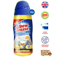 Elbow Grease Foaming Toilet Bowl Cleaner Powder Stain Limescale Remover 500G
