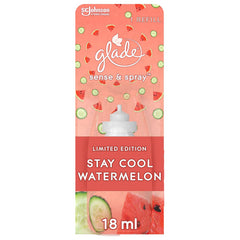 Glade Sense & Spray Stay Cool Watermelon Air Freshener Refill Home Hotel 18ml
