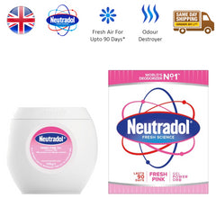 Neutradol Gel Power Orb Odour Destroyer Air Freshener Fresh Pink 135G